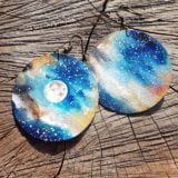 full moon earrings