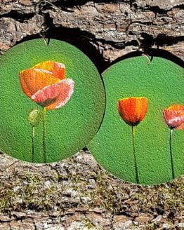 poppy earrings