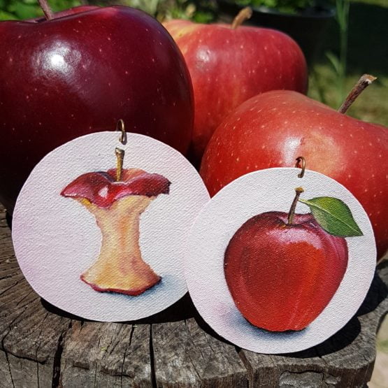 Red Apple Earrings