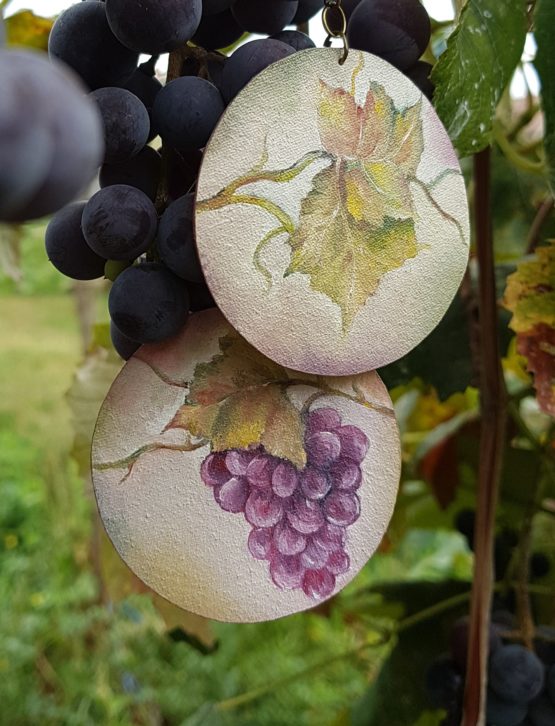 Purple Grapes Earrings