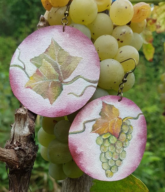 White Grapes Earrings