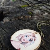 Blue Gentle Wooden Necklace