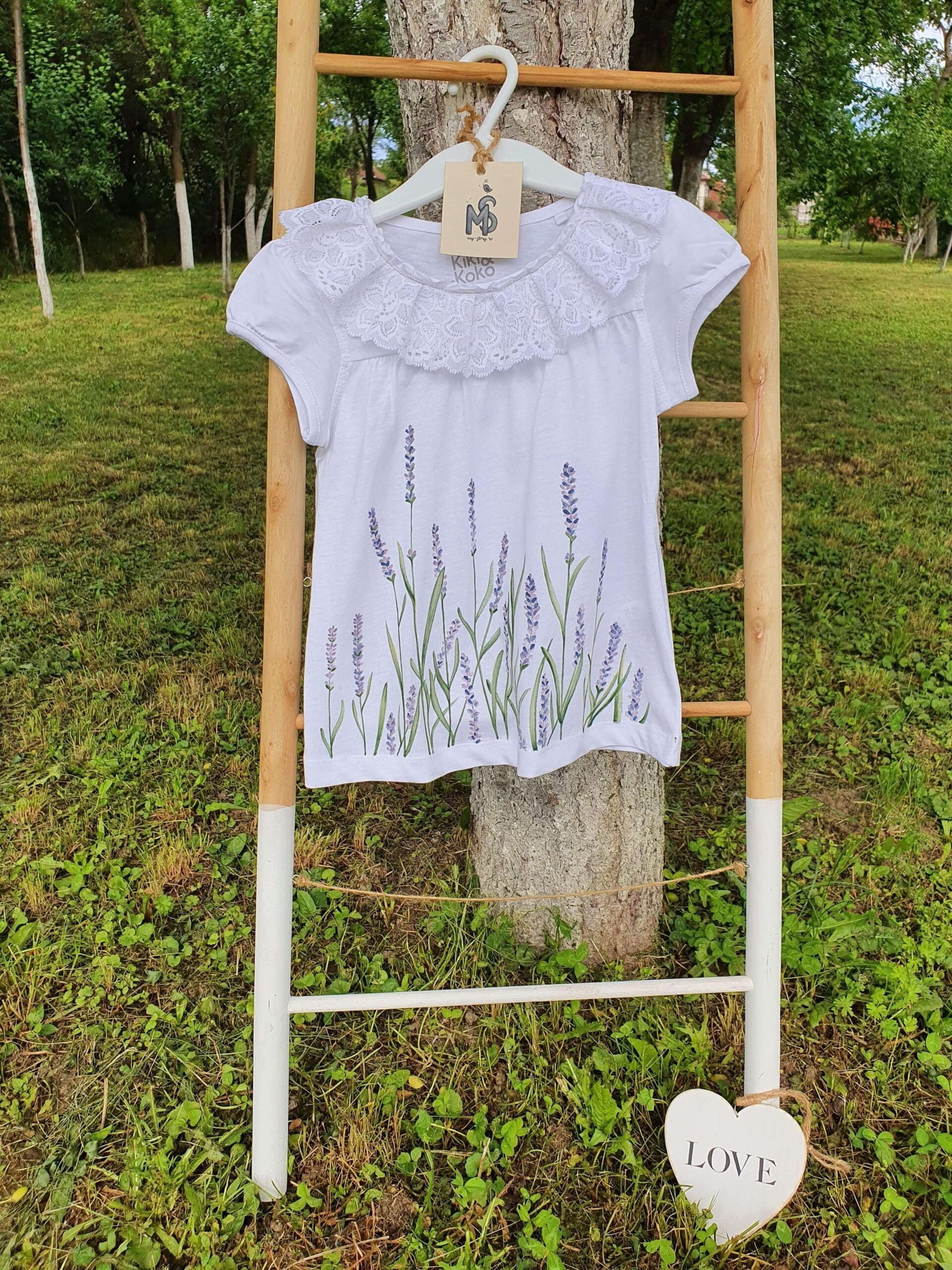 Girl Tshirt Lavender My Story
