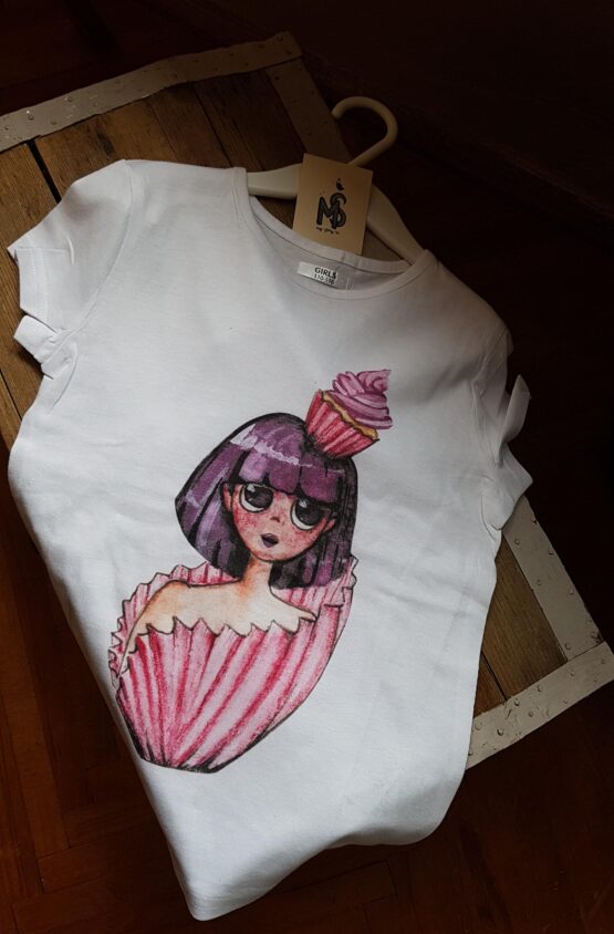 Girl T-shirt Muffin Girl