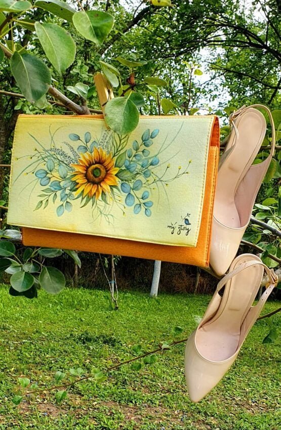 sunflower_hand_painted_letter_bag_front
